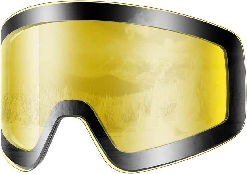 Snower Adults Ski Goggles Replacement Lens With UV Protection and Anti-Fog Treatment - Image 1